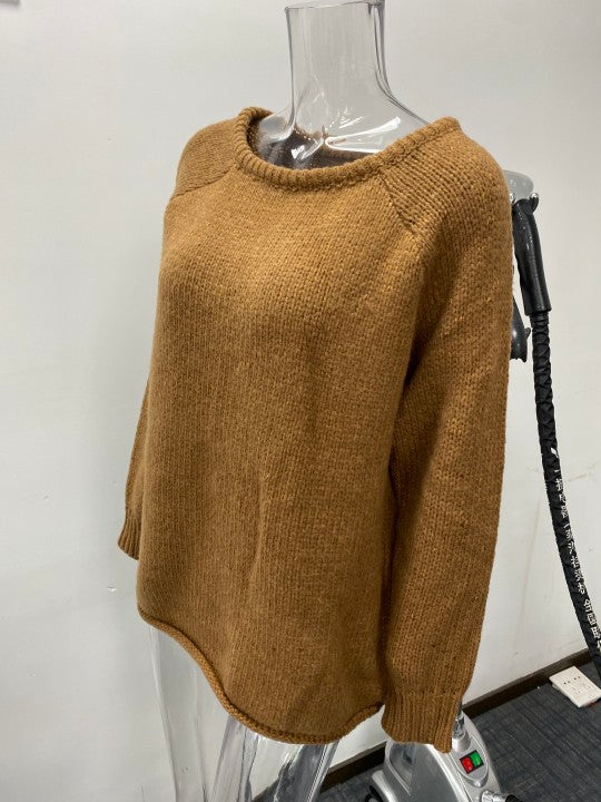 Autumn Winter Strapless round Neck Pullover Knitting Solid Color Office Loose Plus Size Sweater Women