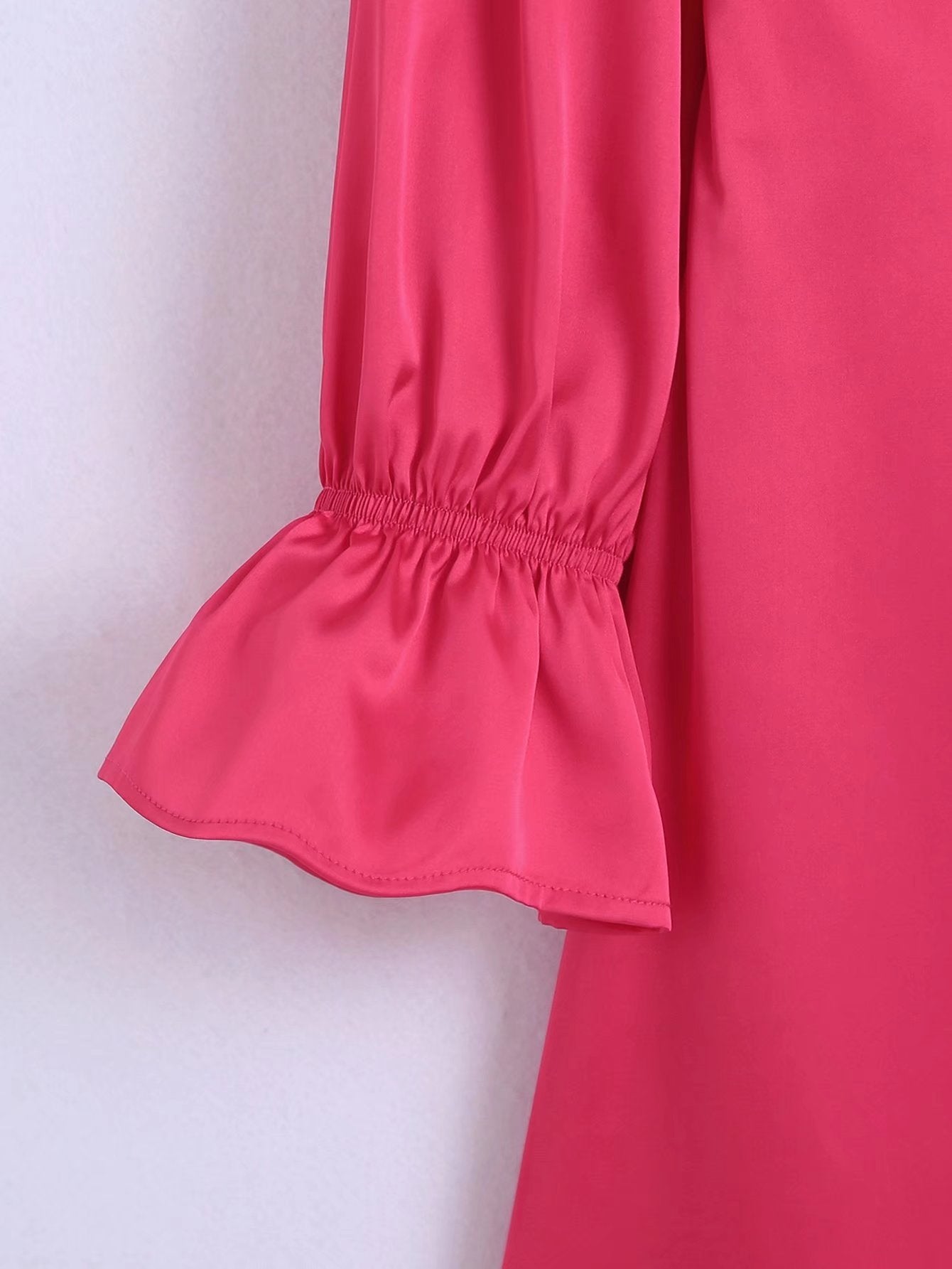 Women Clothing Summer Single Sleeve Hollow Out Cutout Dress