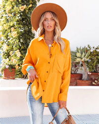 Women Clothing Spring Summer Drop Shoulder Batwing Shirt Casual Long Sleeve Shirt for Women