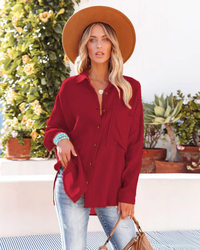 Women Clothing Spring Summer Drop Shoulder Batwing Shirt Casual Long Sleeve Shirt for Women