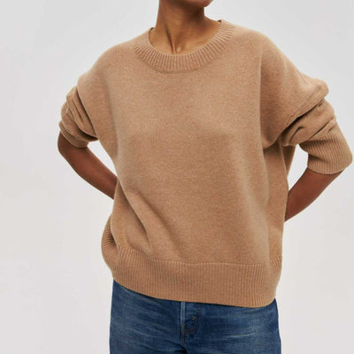 Russian Sweater Autumn Winter Round Neck Pullover Loose Sweater for Women