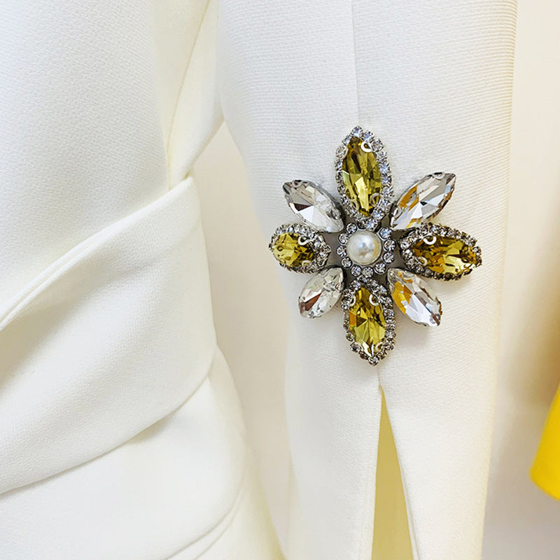 Goods Star Ladies Heavy Industry Beads Diamond Series Belt Blazer Jacket