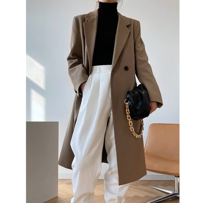 Spring Fall Mid-Length Small Blazer Women Casual Korean Blazer Top Blazer