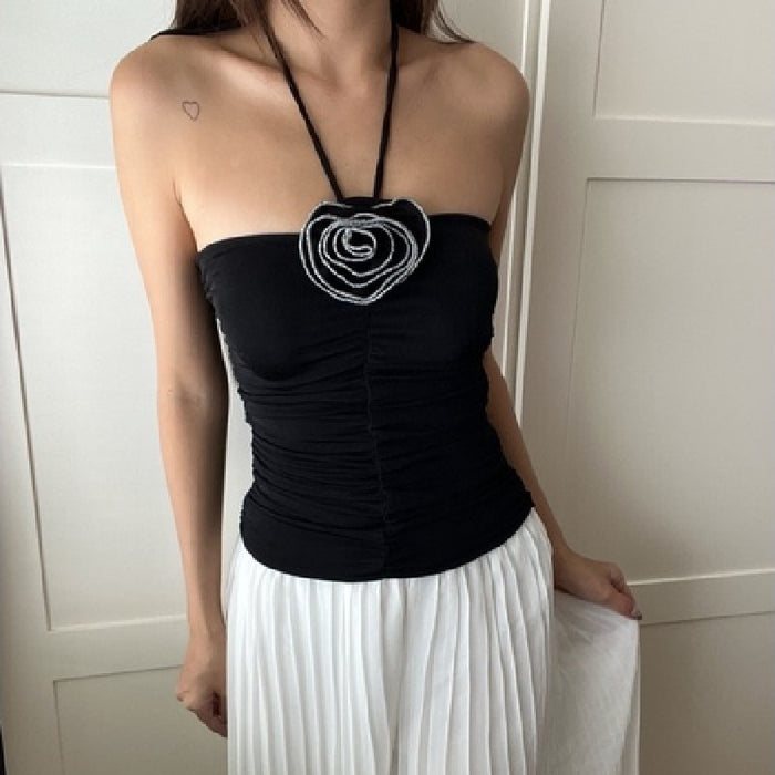 Spring Summer Women Clothes Sexy Sexy Halter Pure Want Tube Top Vest