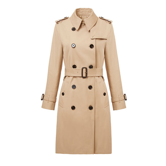 Element Trench Coat Women Mid Length Popular Small British Anti Wrinkle Long Term