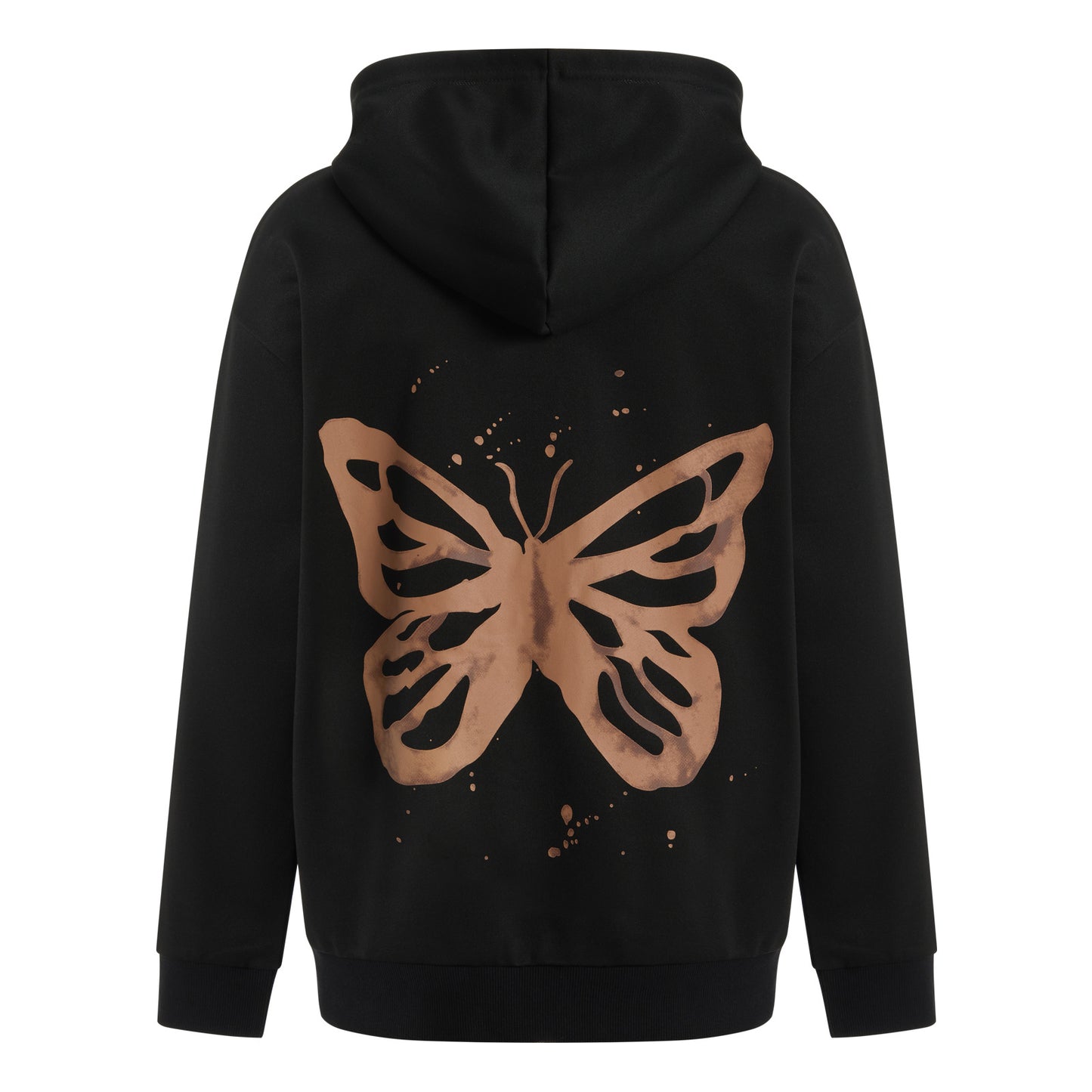 Autumn Winter Women  New Casual  Zipper  Butterfly Print Hoodies