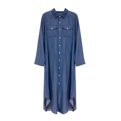 Long Sleeve Shirt Dress Maxi Dress