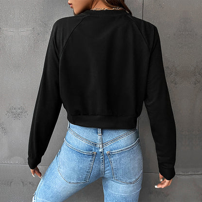 Women Wear Short Autumn Sweater Women