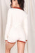 Women Jumpsuit Knitted Color Matching Single Breasted Polo Collar Long Sleeve Shorts