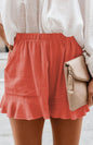 Ladies Casual Fashion Lace Bottom Shorts