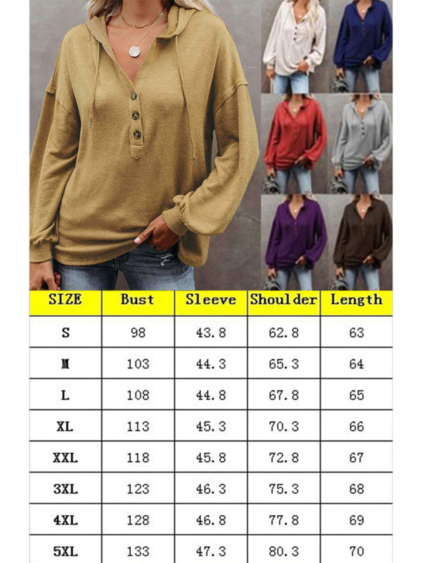 Women's Cardigan Hoodie Casual Loose Solid Color Sweatshirt