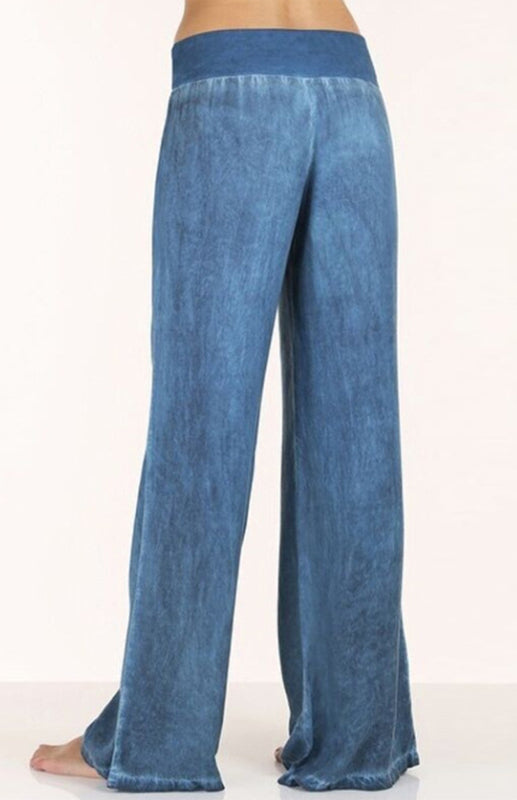 Women's Thin Denim Wide-Legged Pants Pants