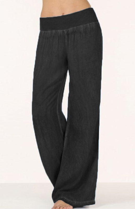 Women's Thin Denim Wide-Legged Pants Pants