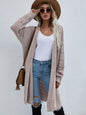 Women's Open Knit Long Sleeve Cardigan