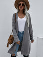 Women's Open Knit Long Sleeve Cardigan