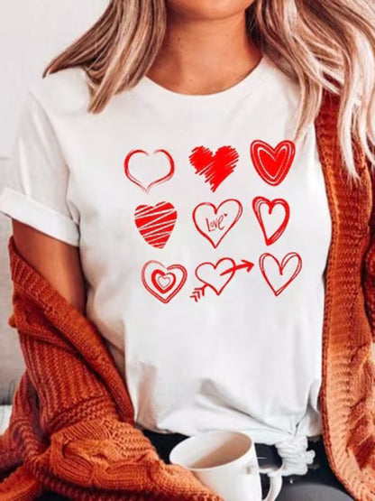 Women's “LOVE” Printed At Front T-shirt