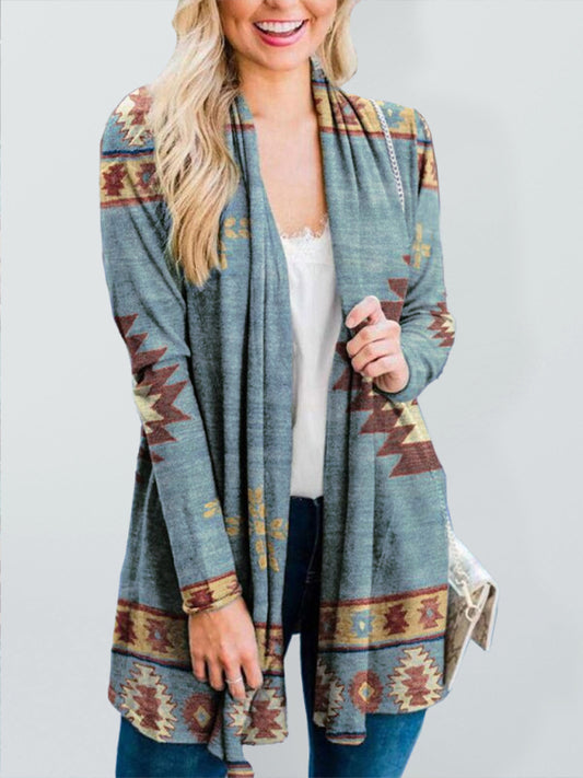 Women's Casual Ethnic Aztec Cardigan