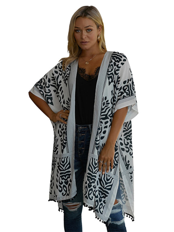 Women's Sexy Boho Print Vacation Beach Cover Up