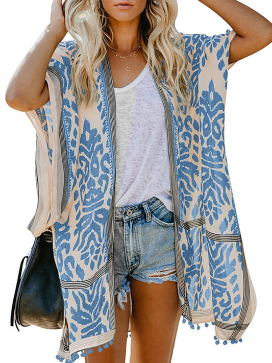 Women's Sexy Boho Print Vacation Beach Cover Up