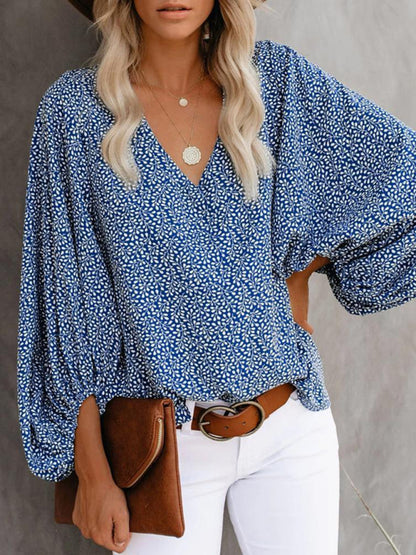 Women's Floral Long Sleeve Blouse