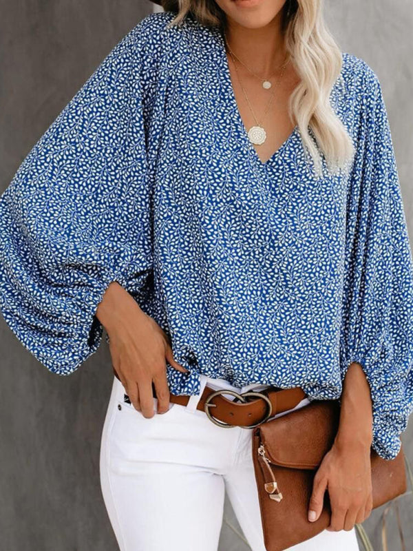 Women's Floral Long Sleeve Blouse