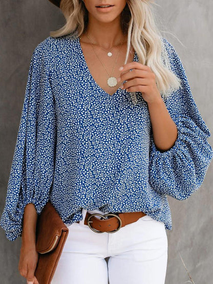 Women's Floral Long Sleeve Blouse