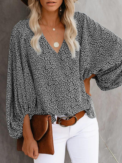 Women's Floral Long Sleeve Blouse