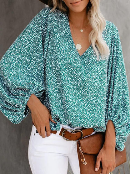 Women's Floral Long Sleeve Blouse