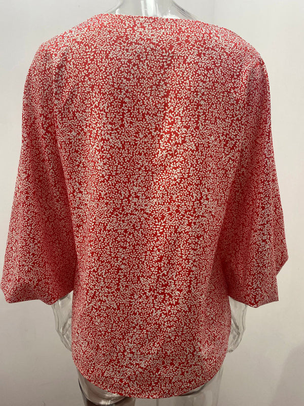 Women's Floral Long Sleeve Blouse