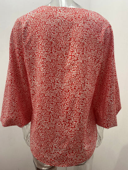 Women's Floral Long Sleeve Blouse