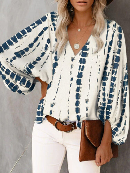 Women's Floral Long Sleeve Blouse