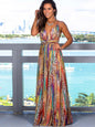 Women's Fashion Sling Print Beach Dress