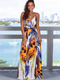 Women's Fashion Sling Print Beach Dress