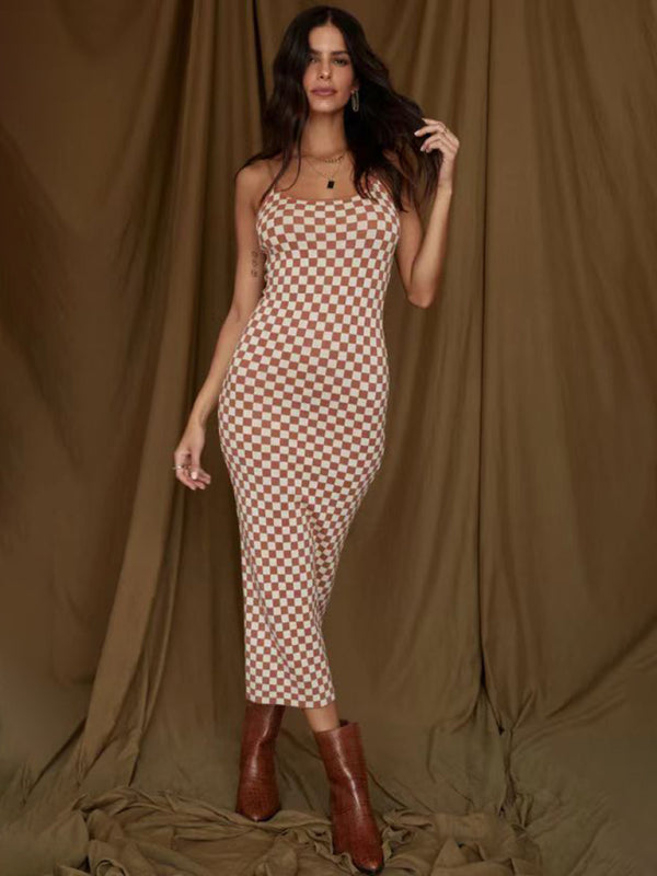 New Fashion Sexy Wind Print Slim Slim Elegant Dress