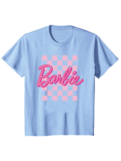 Barbie print letter print sports casual women's short-sleeved T-shirt