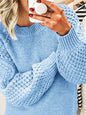 Women's warm thick knitted pullover sweater