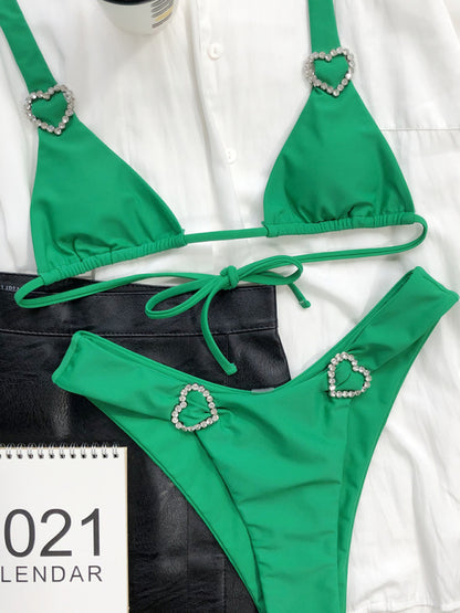 New double-sided sexy love swimsuit bikini