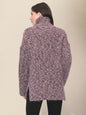 Women's casual lapel dropped shoulder loose sweaterRP0023564