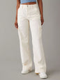 Women's solid color corduroy loose straight trousers